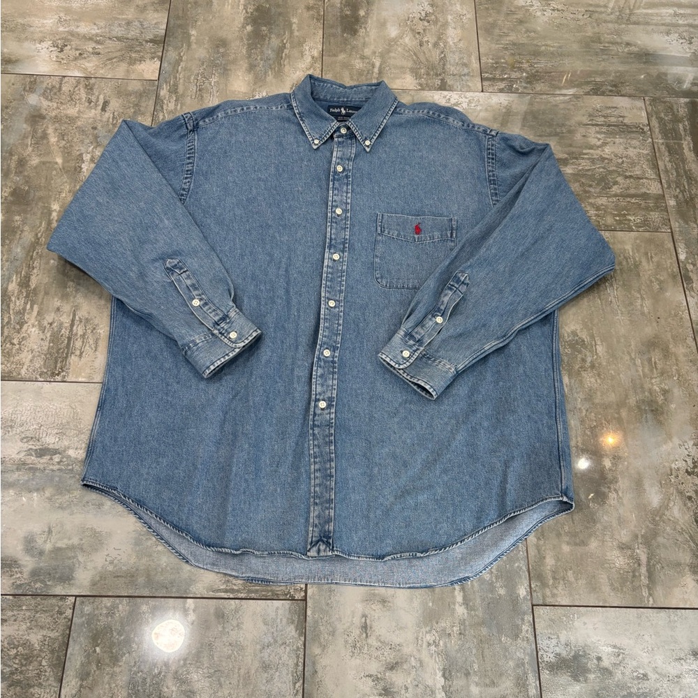 Ralph Lauren Blue Casual Denim Shirt